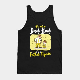 Dad Bod | White And Yellow Text Funny Dad Tank Top